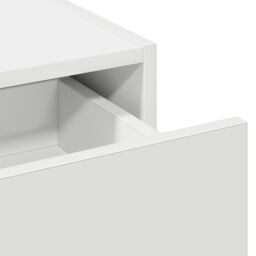 Berkfield Home Wall Hanging Dressing Table White 100x40x70 cm - Size: 100 x 40 x 70 cm - thumbnail 9