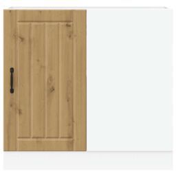 Berkfield Home Sink Base Cabinet Lucca Artisan Oak Engineered Wood in Brown - thumbnail 5