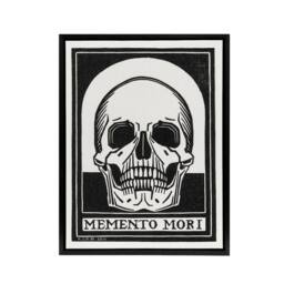 "Artery8 Memento Mori Skull Black & White Framed Canvas Art Print de Graag - Size: W12"" x H16""" - thumbnail 1