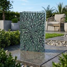 Garden Greatness Emerald Glass Table Top Garden Light in Green - thumbnail 2