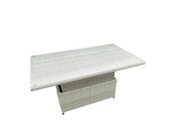 Fimous Outdoor Rattan Garden Furniture Set Patio 4 Chairs Plus Height adjustable dining table Sets Light Grey Mixed - thumbnail 5