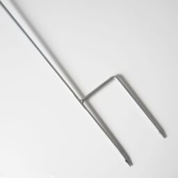 Paper High Metal Echinacea Flower Garden Stake Decoration in Silver - thumbnail 2