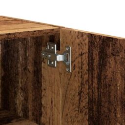 Berkfield Home Wall Cabinet Old Wood 60x31x60 cm Engineered Wood in Brown - Size: 60 x 31 x 60 cm - thumbnail 8