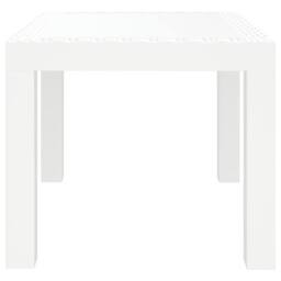 Berkfield Home Garden Table White 59x47x40 cm PP - Size: 59 x 47 x 40 cm - thumbnail 4