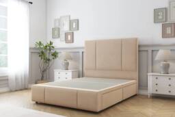 "Comfort Beds Arya Plush Divan Set 2 Drawers-26"" Headboard-Footboard in Stone - Size: Small Double" - thumbnail 3