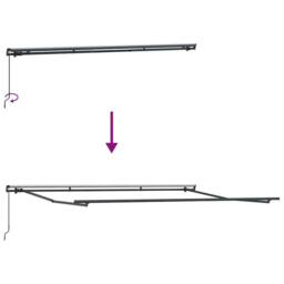 Berkfield Home Manual Retractable Awning Multicolour Stripe 400x300 cm - thumbnail 9