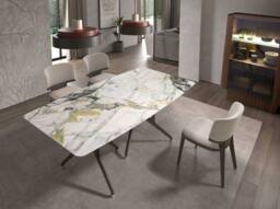 Angel Cerda Light Grey Fabric Dining Chair with Oak Legs - thumbnail 5
