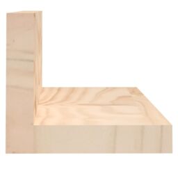 Berkfield Home Wall Shelves 2 pcs 110x11x9 cm Solid Wood Pine in Brown - Size: 110 x 11 x 9 cm - thumbnail 4