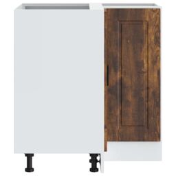 Berkfield Home Kitchen Corner Base Cabinet¬†Porto Smoked Oak Engineered Wood in Brown - thumbnail 7