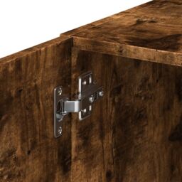 Berkfield Home Wall Cabinet Smoked Oak 45x42.5x40 cm Engineered Wood in Brown - thumbnail 9