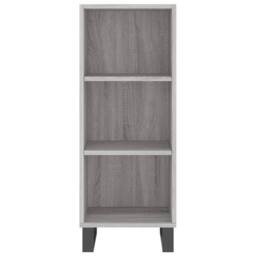 Berkfield Home Highboard Grey Sonoma 34.5x34x180 cm Engineered Wood - thumbnail 8
