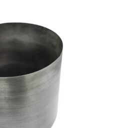 Ivyline Indoor Chelsea Pewter Planter, H28cm x D28cm in Silver - thumbnail 3