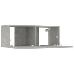 Berkfield Home 7 Piece TV Cabinet Set Concrete Grey Engineered Wood - thumbnail 6