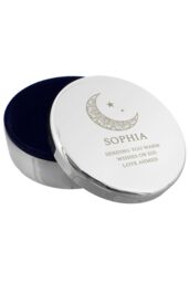 Personalised Memento Company Personalised Eid & Ramadan Round Trinket Box in Metallic Silver - thumbnail 1