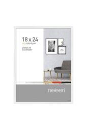 "nielsen Pixel 7""x10"" Picture Frame (18x24cm) - Aluminium with Glass Front in White - Size: 18x24 cm" - thumbnail 1