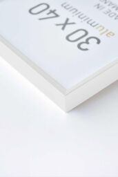 "nielsen Pixel 7""x10"" Picture Frame (18x24cm) - Aluminium with Glass Front in White - Size: 18x24 cm" - thumbnail 4