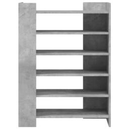Berkfield Home Shoe Cabinet Concrete Grey 74.5x37.5x100 cm Engineered Wood - thumbnail 4