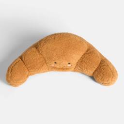 OHS Claude the Croissant Cuddle Cushion Novelty Reading Pillow in Brown - thumbnail 5