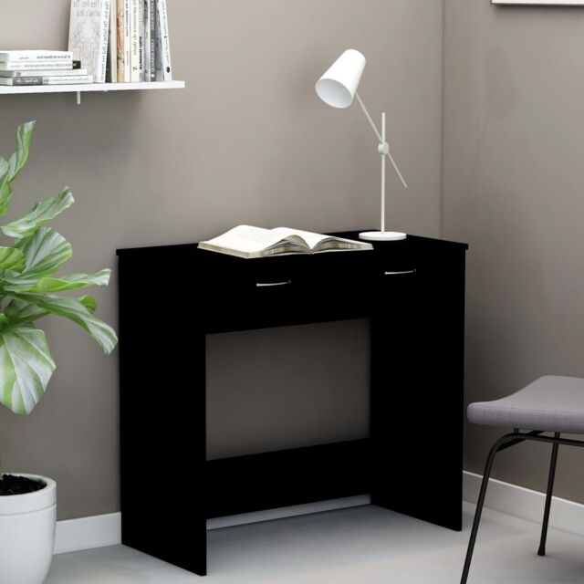Berkfield Home Desk Black 80x40x75 cm Engineered Wood - Size: 80 x 40 x 75 cm - image 1