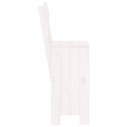 Berkfield Home Beautiful Bar Stools 2 pcs White 40x48.5x115.5 cm Solid Wood Pine - thumbnail 5