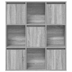 Berkfield Home Bookcase Grey Sonoma 89x24x101.5 cm Engineered Wood - thumbnail 4