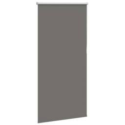Berkfield Home Roller Blind Blackout Grey 85x130 cm Fabric Width 80.7 cm Polyester - thumbnail 1