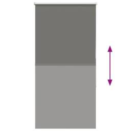 Berkfield Home Roller Blind Blackout Grey 85x130 cm Fabric Width 80.7 cm Polyester - thumbnail 5