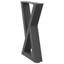 Berkfield Home Coffee Table Legs 2 pcs Anthracite 38x(42-43.3) cm Steel - thumbnail 4