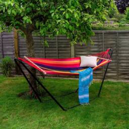 Harbour Housewares Garden Spreader Bar Hammock with Stand - thumbnail 6