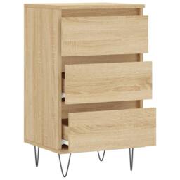 Berkfield Home Sideboard Sonoma Oak 40x35x70 cm Engineered Wood in Brown - Size: 40 x 35 x 70 cm - thumbnail 6