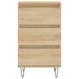 Berkfield Home Sideboard Sonoma Oak 40x35x70 cm Engineered Wood in Brown - Size: 40 x 35 x 70 cm - thumbnail 5