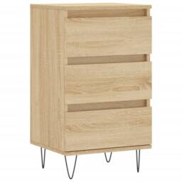 Berkfield Home Sideboard Sonoma Oak 40x35x70 cm Engineered Wood in Brown - Size: 40 x 35 x 70 cm - thumbnail 1