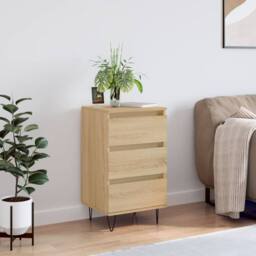 Berkfield Home Sideboard Sonoma Oak 40x35x70 cm Engineered Wood in Brown - Size: 40 x 35 x 70 cm - thumbnail 2