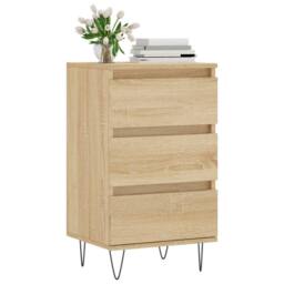 Berkfield Home Sideboard Sonoma Oak 40x35x70 cm Engineered Wood in Brown - Size: 40 x 35 x 70 cm - thumbnail 3