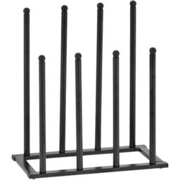 SPETLEK Welly Boot Rack Indoor Outdoor Metal Shoe Boot Organizer in Black - thumbnail 1