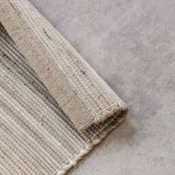 THE RUGS Handloom Jute Rug Dhaka Natural Jute Wool Cotton Woven Rug in Cream - Size: 80 cm x 150 cm - thumbnail 3