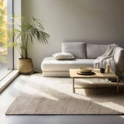 THE RUGS Handloom Jute Rug Dhaka Natural Jute Wool Cotton Woven Rug in Cream - Size: 80 cm x 150 cm - thumbnail 5