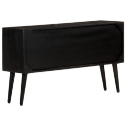 Berkfield Home Sideboard 110x33x64 cm Solid Mango Wood in Brown - Size: 110 x 33 x 64 cm - thumbnail 3