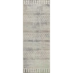Livabliss Roma-Modern Grey Off-White Charcoal Living Dining Bedroom Rug in Dark Grey - Size: 80 cm x 220 cm - thumbnail 2