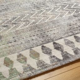 Livabliss Roma-Modern Grey Off-White Charcoal Living Dining Bedroom Rug in Dark Grey - Size: 80 cm x 220 cm - thumbnail 3