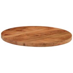Berkfield Home Table Top √ò40x3.8 cm Round Solid Wood Acacia in Brown - Size: 40x3.8 cm - thumbnail 3