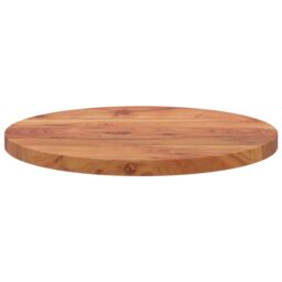 Berkfield Home Table Top √ò40x3.8 cm Round Solid Wood Acacia in Brown - Size: 40x3.8 cm - thumbnail 4
