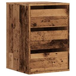 Berkfield Home Corner Chest of Drawers Old Wood 40x41x58 cm Engineered Wood in Brown - Size: 40 x 41 x 58 cm - thumbnail 2