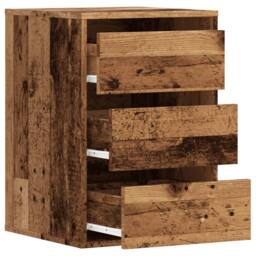 Berkfield Home Corner Chest of Drawers Old Wood 40x41x58 cm Engineered Wood in Brown - Size: 40 x 41 x 58 cm - thumbnail 5