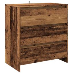 Berkfield Home 3 Piece Sideboard Old Wood Engineered Wood in Brown - thumbnail 6