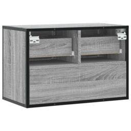 Berkfield Home TV Cabinet Grey Sonoma 60x31x39.5 cm Engineered Wood & Metal - thumbnail 6