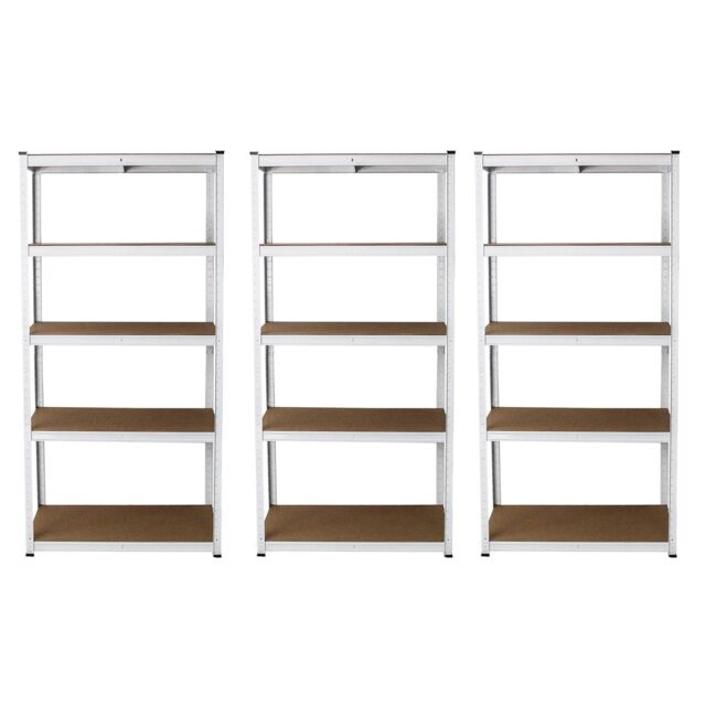 Monstershop 3 x E-Rax White Metal Racking Units - image 1
