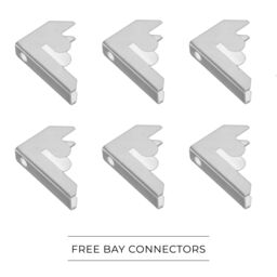 Monstershop 3 x E-Rax White Metal Racking Units - thumbnail 5