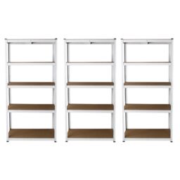 Monstershop 3 x E-Rax White Metal Racking Units - thumbnail 1