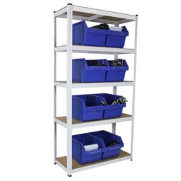 Monstershop 3 x E-Rax White Metal Racking Units - thumbnail 3